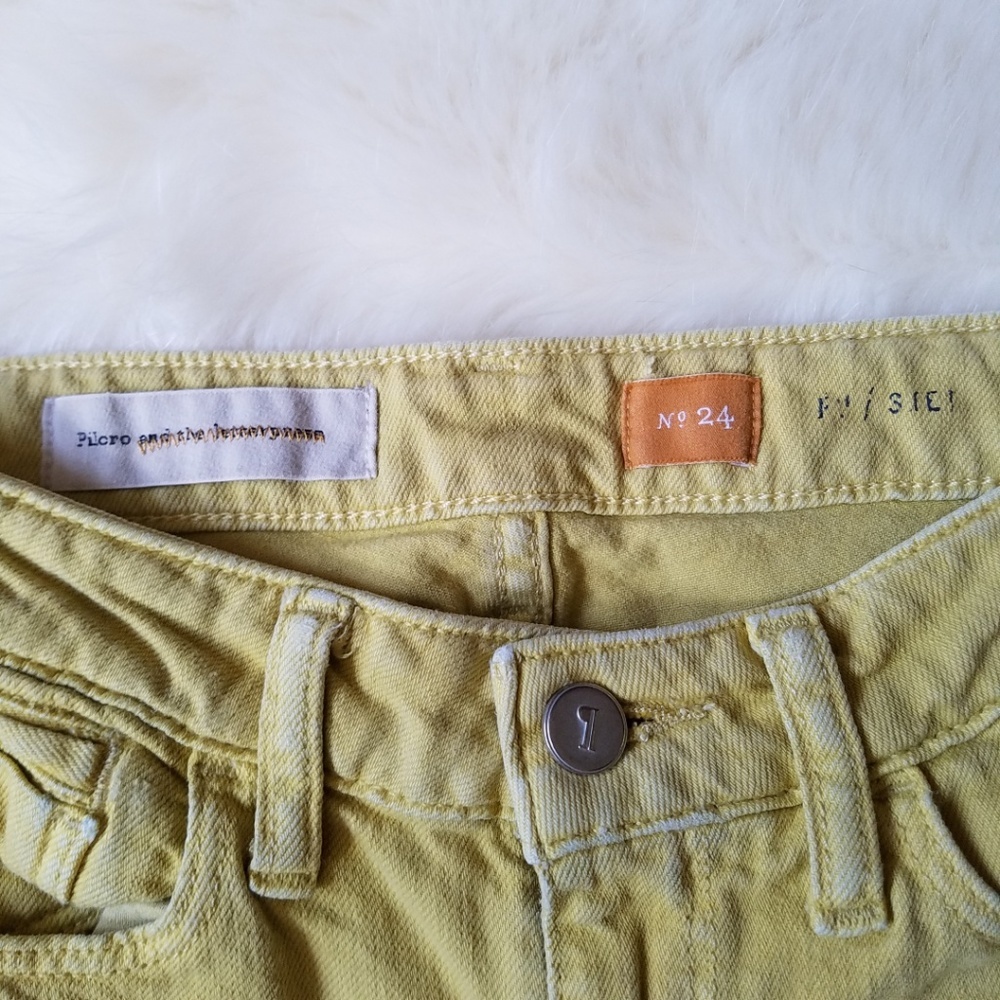 Pilcro & the Letterpress Stet Fit Yellow Jeans 24 - Picture 7 of 8